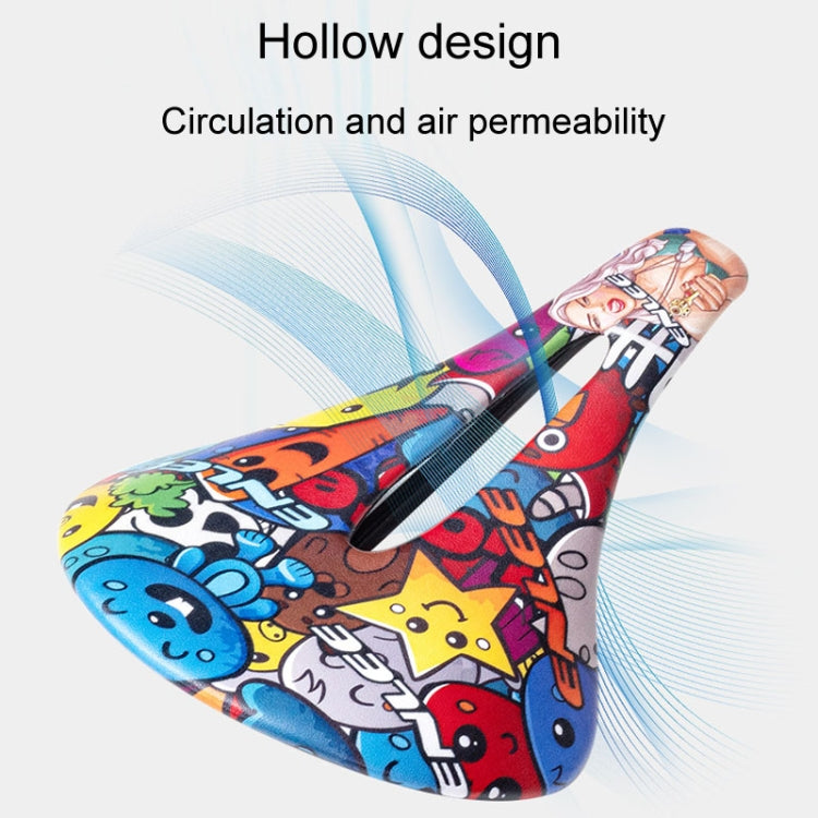 ENLEE E-ZD412 Bicycle Carbon Fiber Cushion Outdoor Riding Mountain Bike Saddle