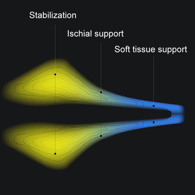 ENLEE E-ZD412 Bicycle Carbon Fiber Cushion Outdoor Riding Mountain Bike Saddle