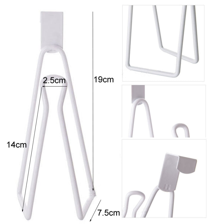 Bathroom Paper Towel Rack Wall Mounted Shelf Bathroom No-Punch Tissue Hook