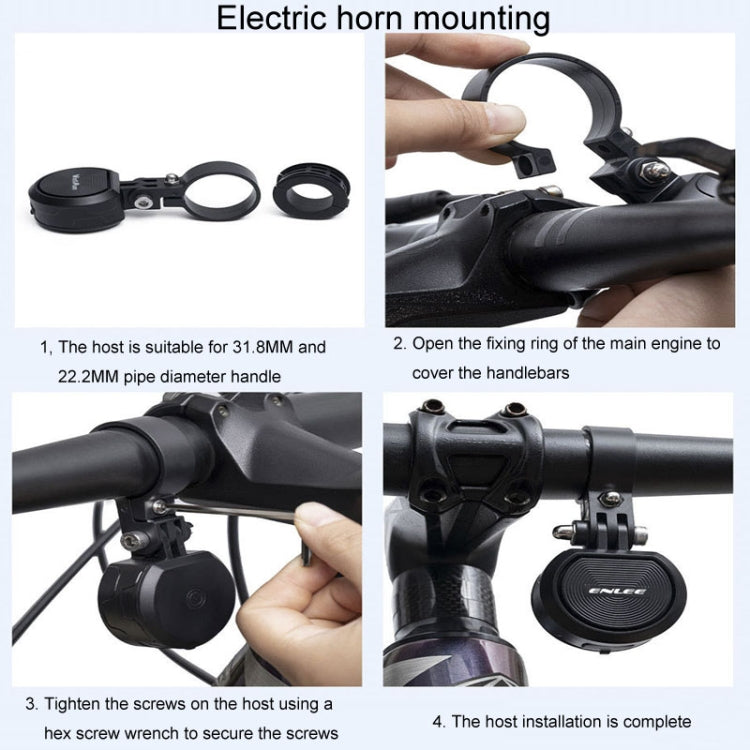 ENLEE E-DL003 Bicycle Wireless Remote Control Horn Mountain Bike Bell Alarms