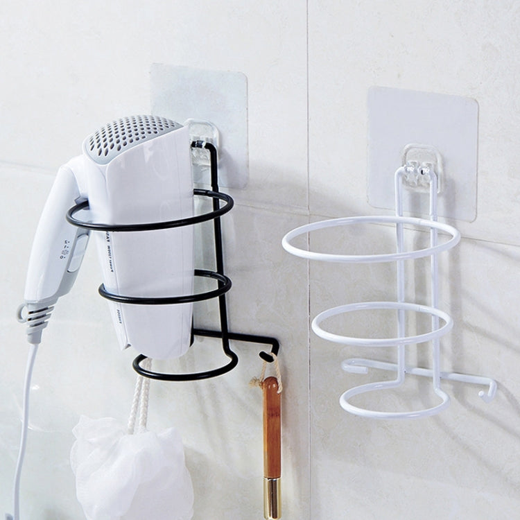 No-Punch Wall Mount Hair Dryer Bracket Bathroom Shelf