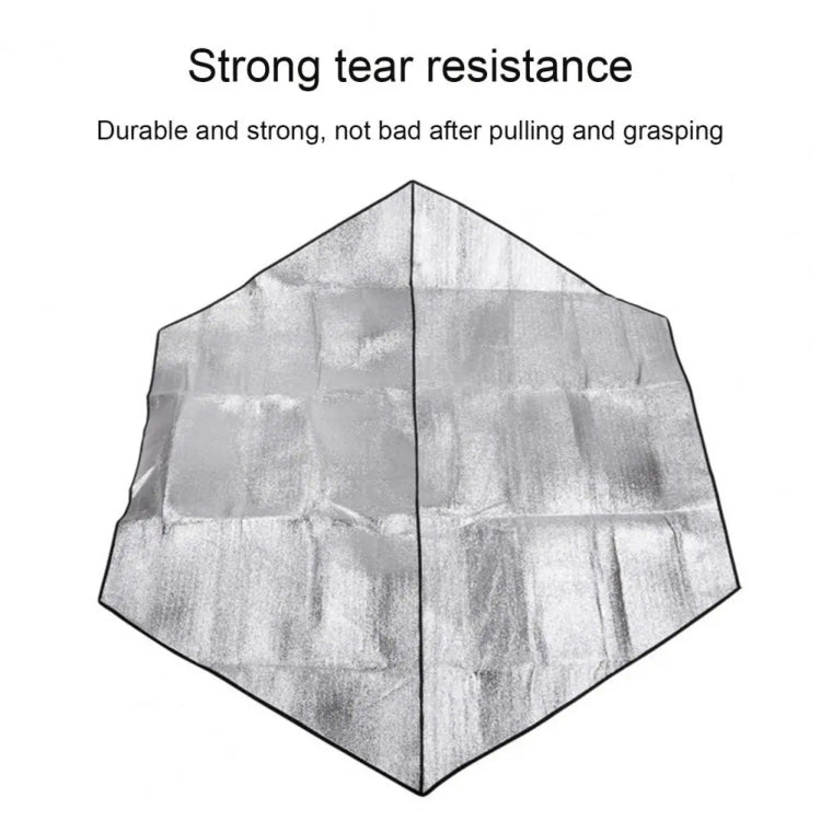 Outdoor Large Hexagonal Double Sided Aluminum Film Moisture Pad Waterproof Heat Insulation Camping Equipment Tent Picnic Pad