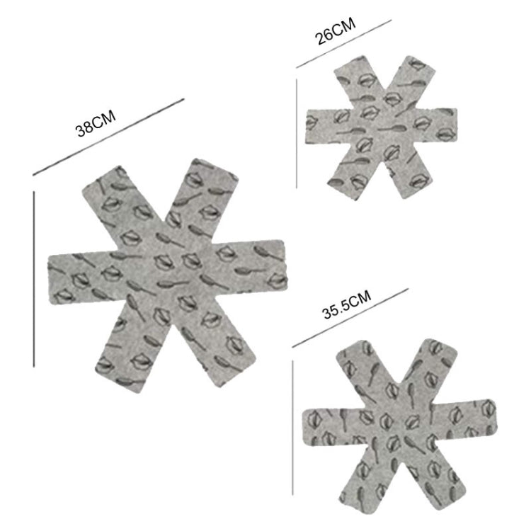 Anti-Scald Heat Insulation Felt Pot Mat Non-Woven Pot Bottom Protector Pads