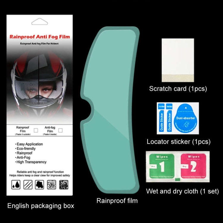Travel Motorcycle Helmet Rainproof and Anti-fog Film