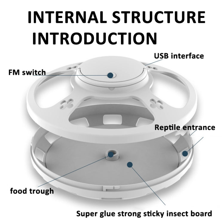 Flea Fly Mosquito Trap Cockroach House with Warm And Purple Light