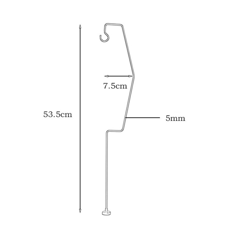 Outdoor Camping Desk Lamp Frame Retro Iron Art Camp Lamp Hanging Shelf Desktop Magnet Light Pole