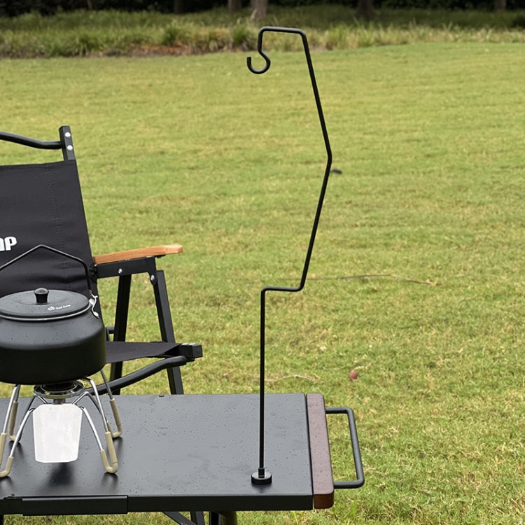 Outdoor Camping Desk Lamp Frame Retro Iron Art Camp Lamp Hanging Shelf Desktop Magnet Light Pole