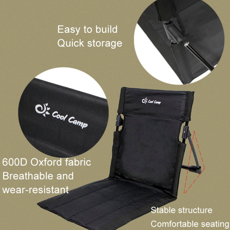 COOL CAMP C-Y006 Outdoor Camping Back Cushion Aluminum Folding Beach Chair Park Wild Leisure Chair