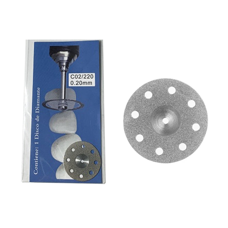 0.2mm Dental Lab Polishing Diamond Discs Dentist Rotary Cutting Tool