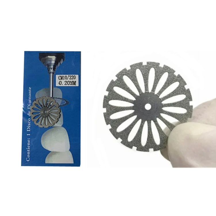 0.2mm Dental Lab Polishing Diamond Discs Dentist Rotary Cutting Tool