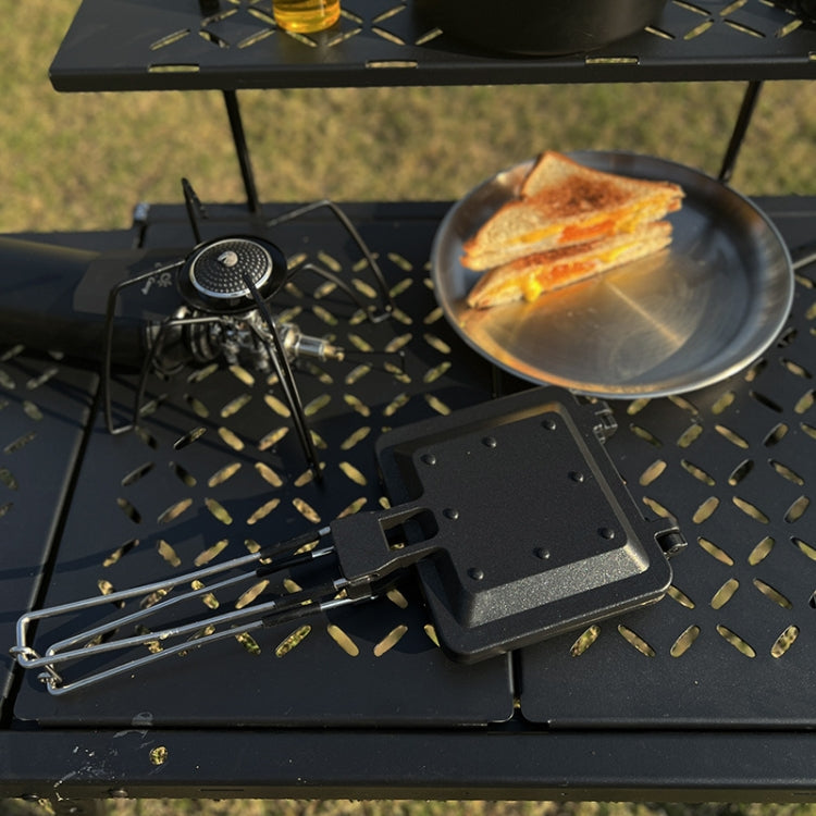 COOL CAMP CF-807 Outdoor Camping Folding Portable Sandwich Nonstick Grill Pan Toast Double Sided Skillet