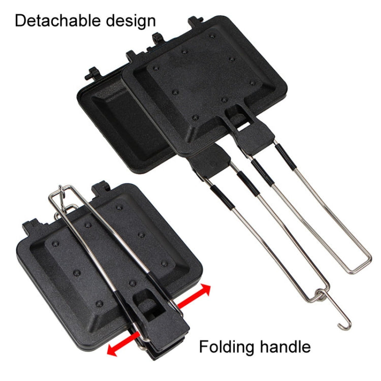 COOL CAMP CF-807 Outdoor Camping Folding Portable Sandwich Nonstick Grill Pan Toast Double Sided Skillet