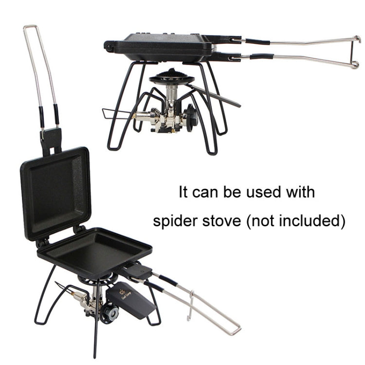 COOL CAMP CF-807 Outdoor Camping Folding Portable Sandwich Nonstick Grill Pan Toast Double Sided Skillet