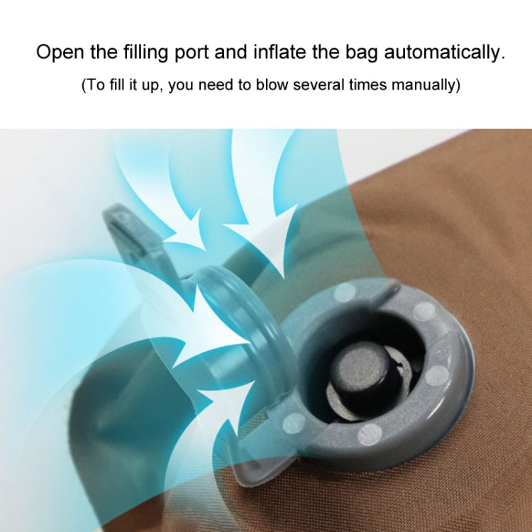 COOL CAMP CF-1111 Outdoor Automatic Inflatable Pillow Portable Travel Camping Tent Nap Sponge Pillow