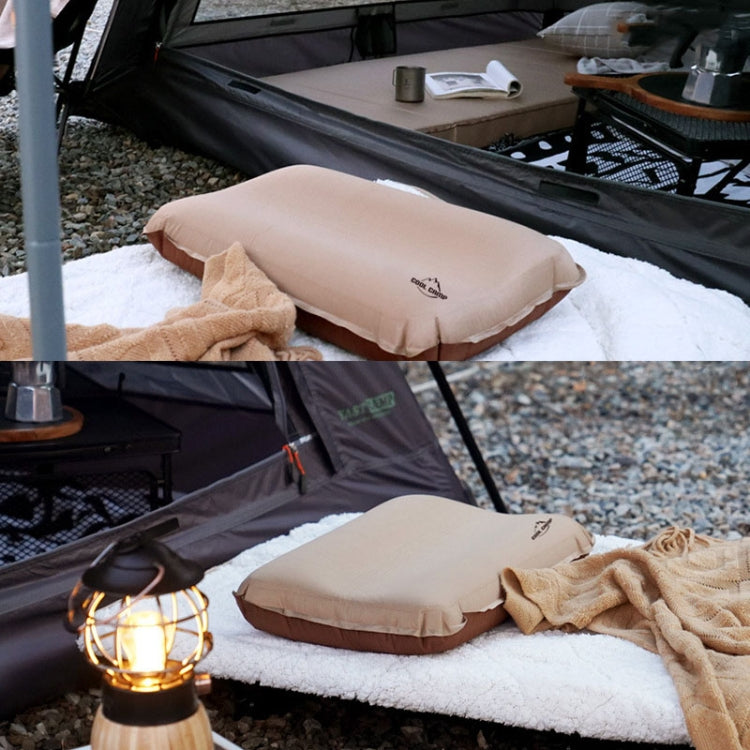 COOL CAMP CF-1111 Outdoor Automatic Inflatable Pillow Portable Travel Camping Tent Nap Sponge Pillow