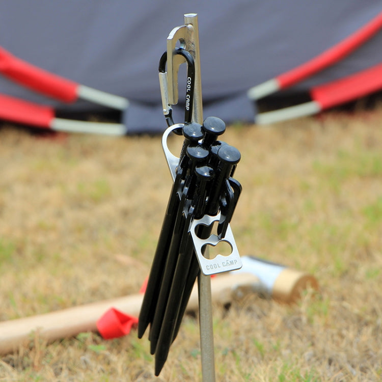 COOLCAMP CF-A207 Outdoor Camping Tent Peg Organizer Portable Stainless Steel Camping Peg Shelf