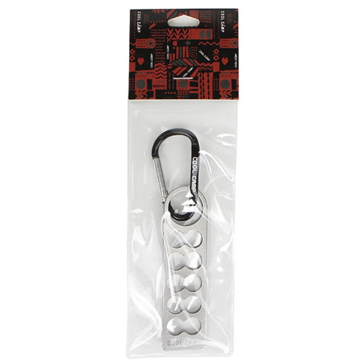 COOLCAMP CF-A207 Outdoor Camping Tent Peg Organizer Portable Stainless Steel Camping Peg Shelf