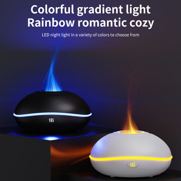 SD13 200ML Car USB Flame Aromatherapy Diffuser Home LED Night Light Silent Mist Humidifier