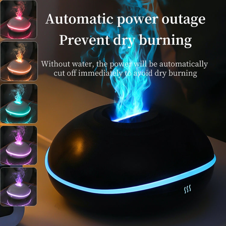 SD13 200ML Car USB Flame Aromatherapy Diffuser Home LED Night Light Silent Mist Humidifier