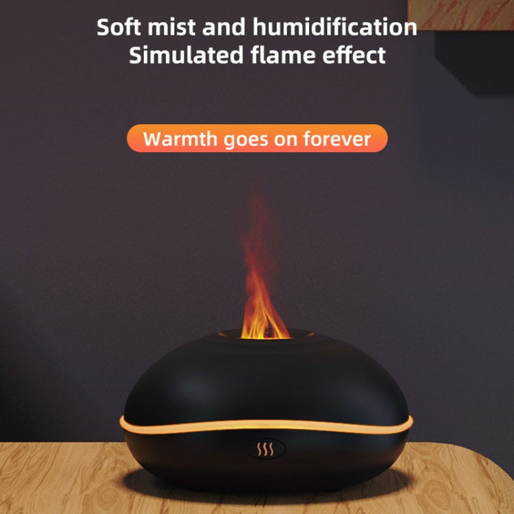 SD13 200ML Car USB Flame Aromatherapy Diffuser Home LED Night Light Silent Mist Humidifier