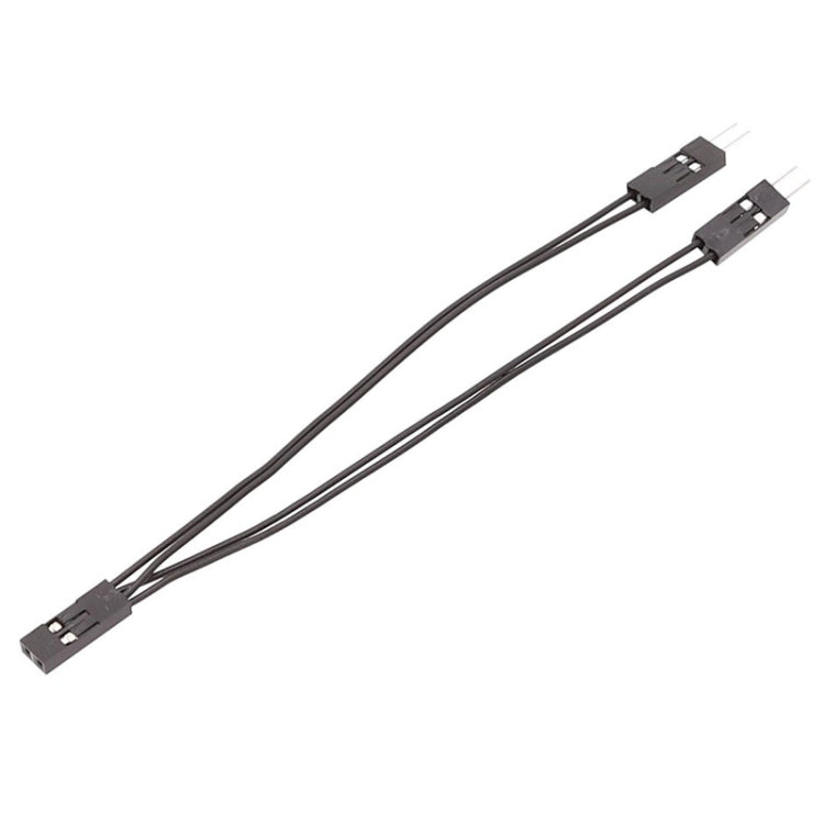 3pcs DuPont Terminal Wire DuPont 2.54 Connection Cable 2Pin 1 To 2 Wire One Female To Two Males