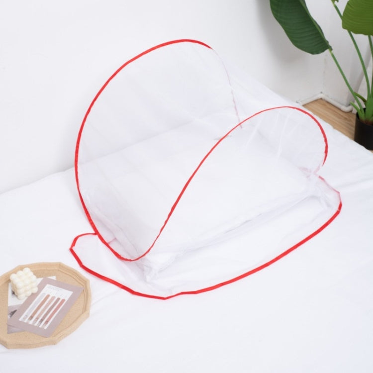 Installation-free Folding Portable Travel Insect-proof Mesh Cover Head Mini Mosquito Net