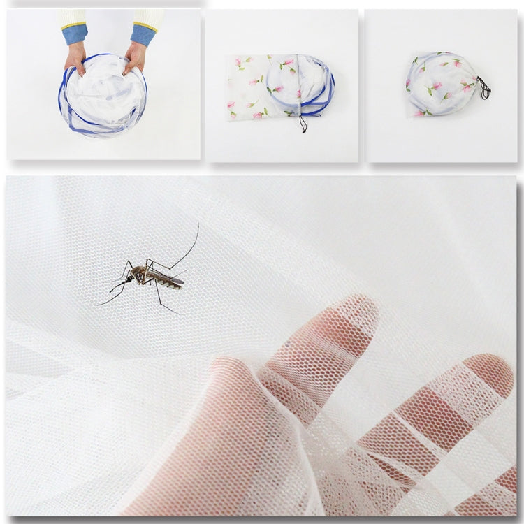 Installation-free Folding Portable Travel Insect-proof Mesh Cover Head Mini Mosquito Net