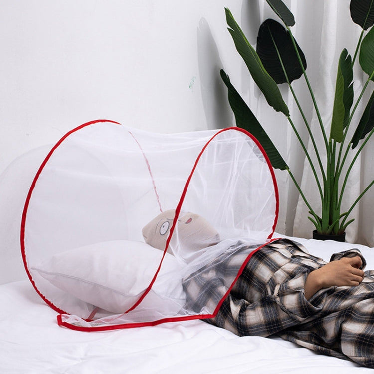 Installation-free Folding Portable Travel Insect-proof Mesh Cover Head Mini Mosquito Net