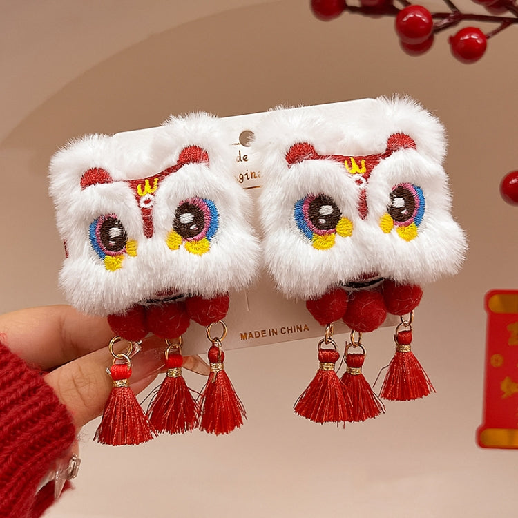 1pair New Year Hair Clip Girl Hair Duckbill Clip Hair Accessories