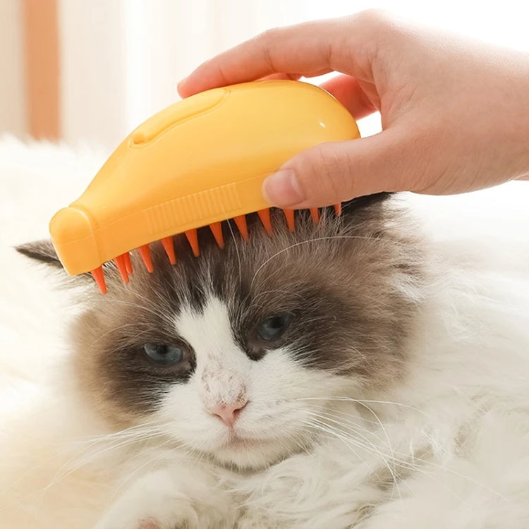 Banana Shape Pet Spray Massage Comb Electrical Cleaning Brush Hair Removal Comb For Dogs And Cats