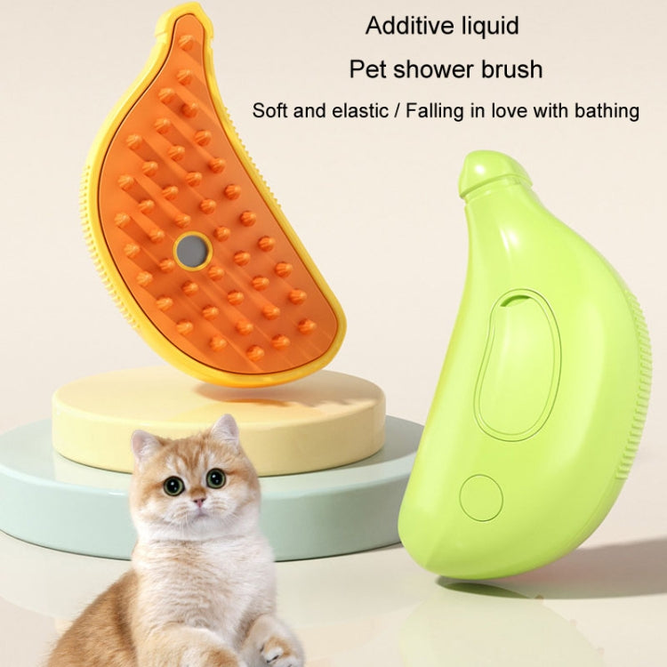 Banana Shape Pet Spray Massage Comb Electrical Cleaning Brush Hair Removal Comb For Dogs And Cats