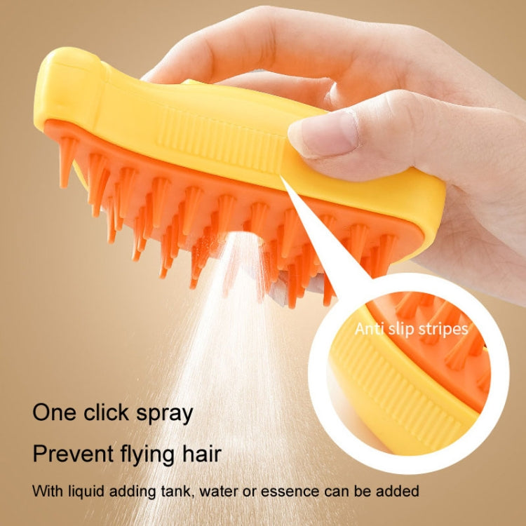 Banana Shape Pet Spray Massage Comb Electrical Cleaning Brush Hair Removal Comb For Dogs And Cats