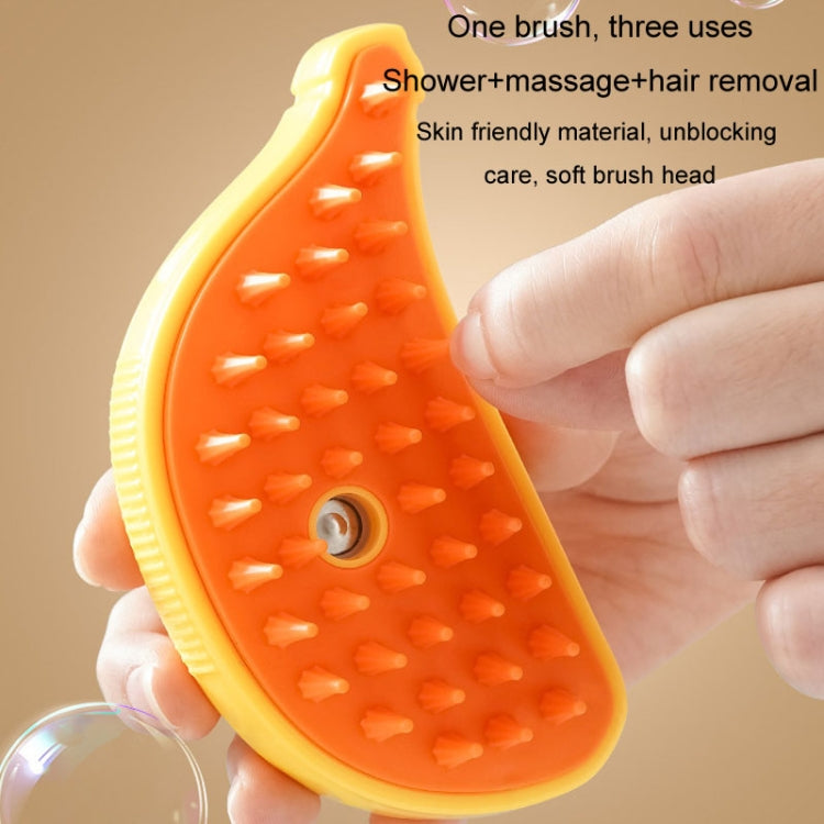 Banana Shape Pet Spray Massage Comb Electrical Cleaning Brush Hair Removal Comb For Dogs And Cats