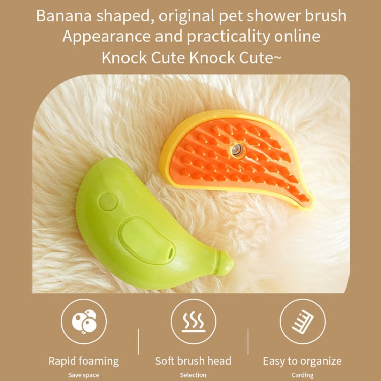 Banana Shape Pet Spray Massage Comb Electrical Cleaning Brush Hair Removal Comb For Dogs And Cats