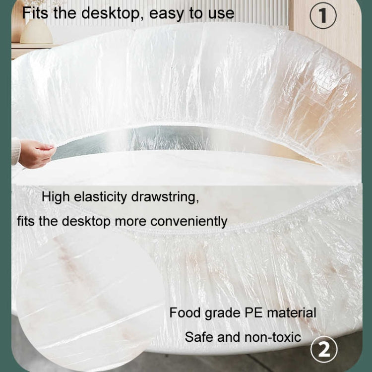 Disposable Elastic Bunching Tablecloth Household Table Thickened PE Non-Washable Waterproof Oilproof Tablecloth