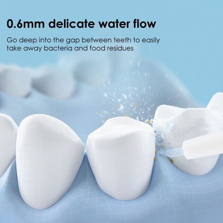 Portable Storable Tooth Flosser Smart Teeth Cleaning Instrument Household Teeth Cleaner With 4pcs Nozzles