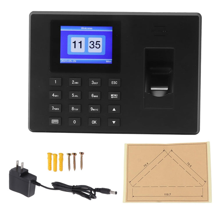 Fingerprint Recognition Voice Broadcast Smart Report Generation Attendance Machine