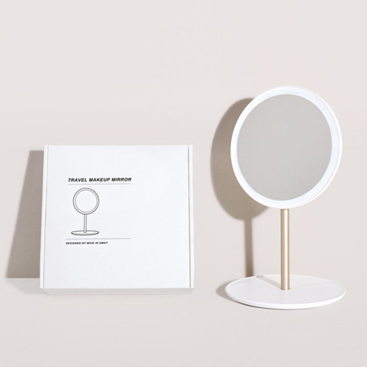 H-M-02 12 LEDs Portable Charging Magnetic Folding Travel Light Makeup Mirror