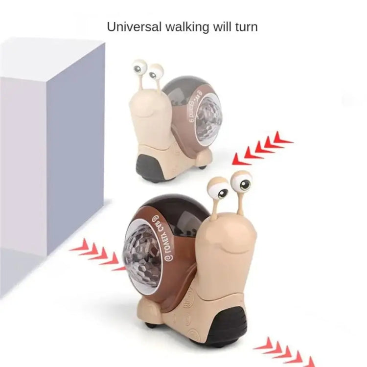 Children Electrical Crawling Snail Toys Sound And Light Projection Snail Fun Toys