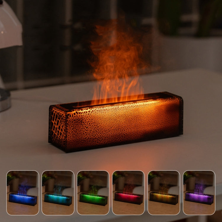 Lava Flame Aromatherapy Machine Air Atomizing Humidifier With Colorful Light