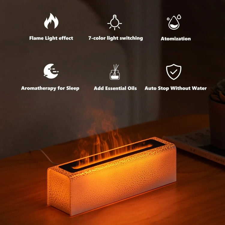 Lava Flame Aromatherapy Machine Air Atomizing Humidifier With Colorful Light