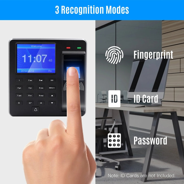 M10 Smart ID Card Recognition Fingerprint Access Control All-in-one Attendance Machine