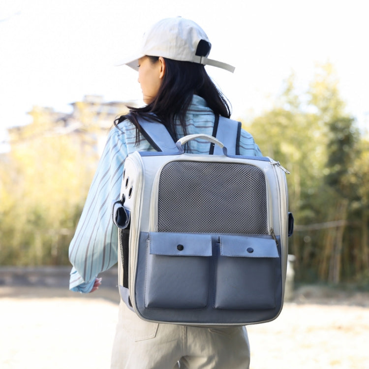 Breathable Square Cat Backpack Foldable Outdoor Portable Pet Bag