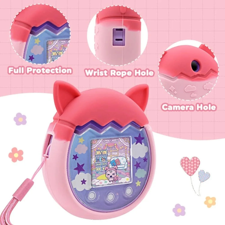 For Tamagotchi Pix Cartoon Electronic Pet Game Console Anti-Slip And Anti-Fall Silicone Protective Cover