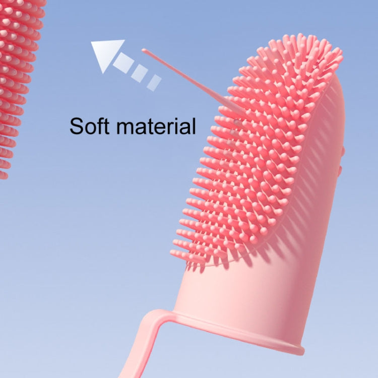 2pcs Pet Teeth Cleaning Dual Finger Toothbrush Dogs And Cats Oral Cleaning Tools