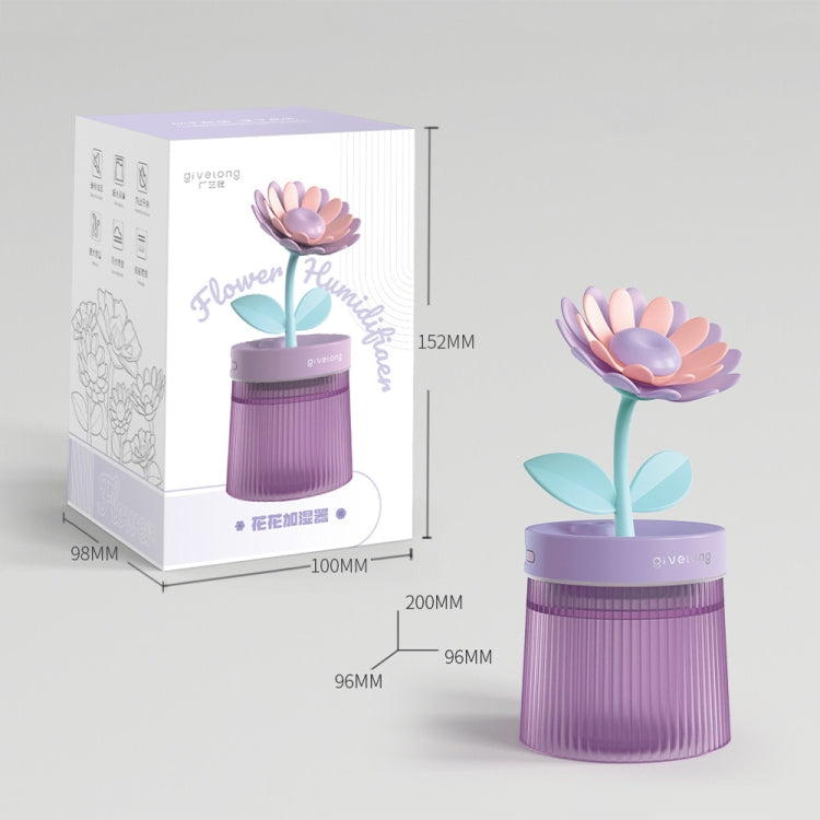 Flower Spray Hhydrating Colorful Atmosphere Light USB Aromatherapy Humidifier