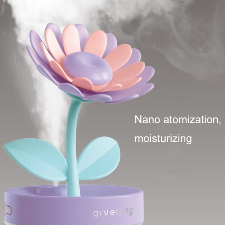 Flower Spray Hhydrating Colorful Atmosphere Light USB Aromatherapy Humidifier