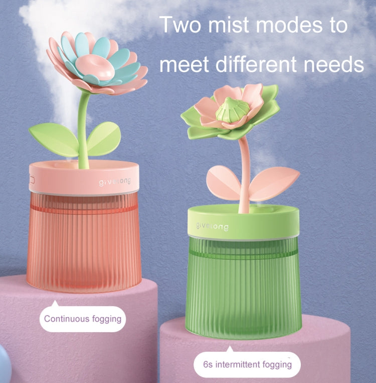 Flower Spray Hhydrating Colorful Atmosphere Light USB Aromatherapy Humidifier