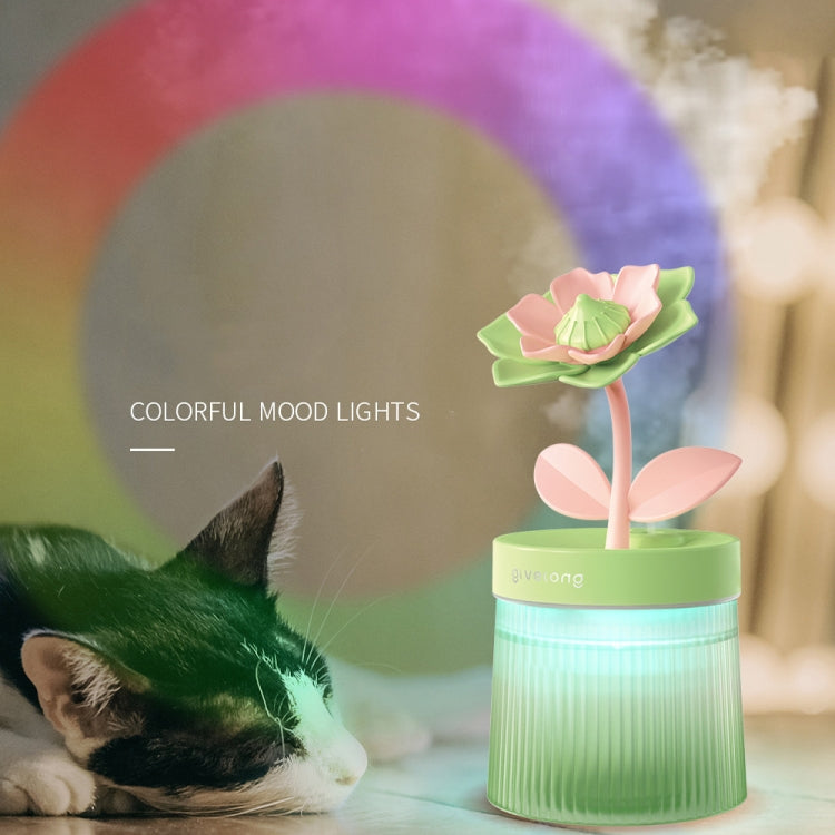 Flower Spray Hhydrating Colorful Atmosphere Light USB Aromatherapy Humidifier