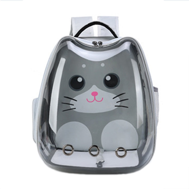 Cartoon Pattern Cat Transparent Pet Bag Space Capsule Portable Pet Backpack